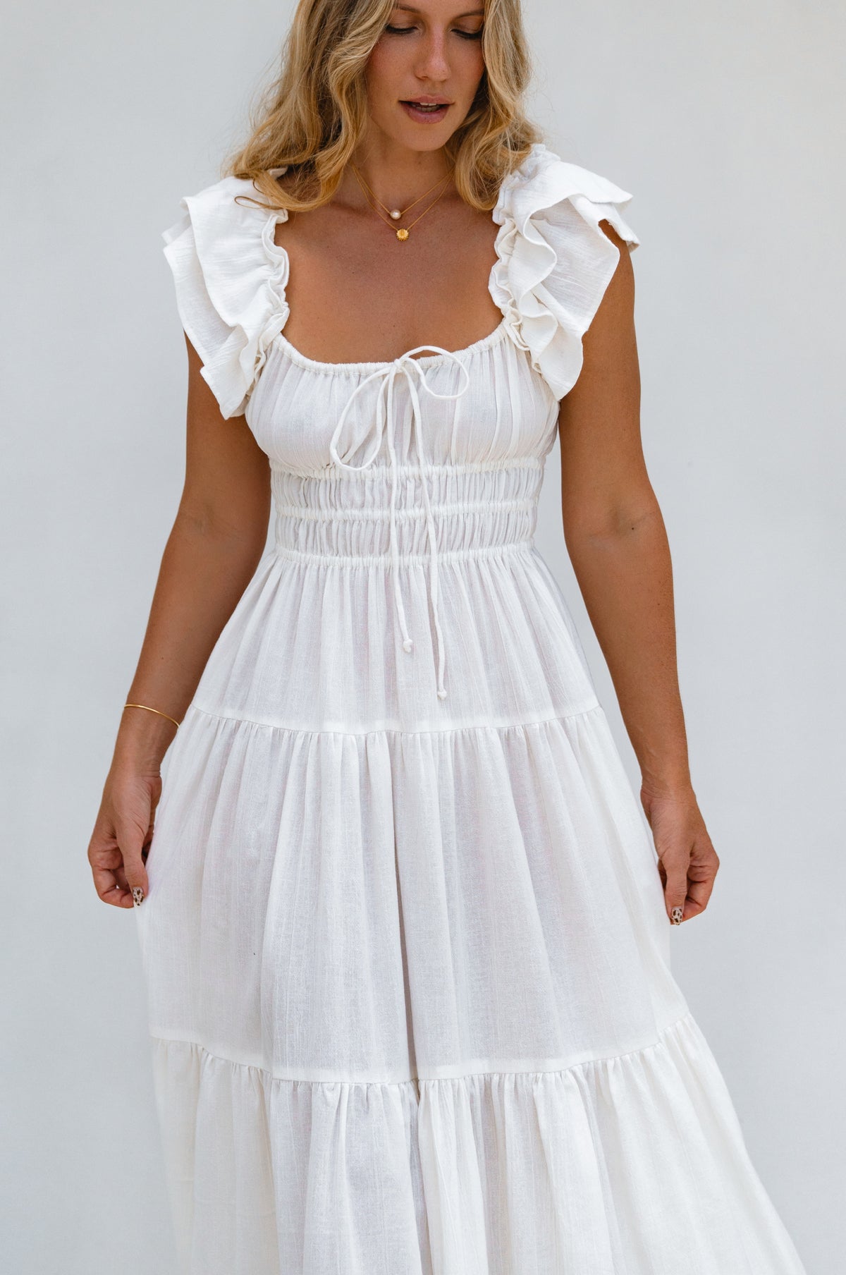 Aura Ruffled Maxi Dress