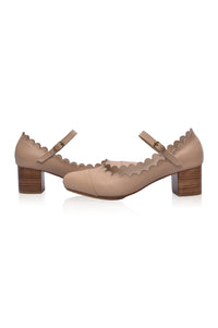 Bonita Mary Jane Leather Heels (Sz. 6 - 13)