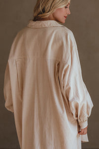 Calin Long Sleeve Oversized Shirt (Sale)