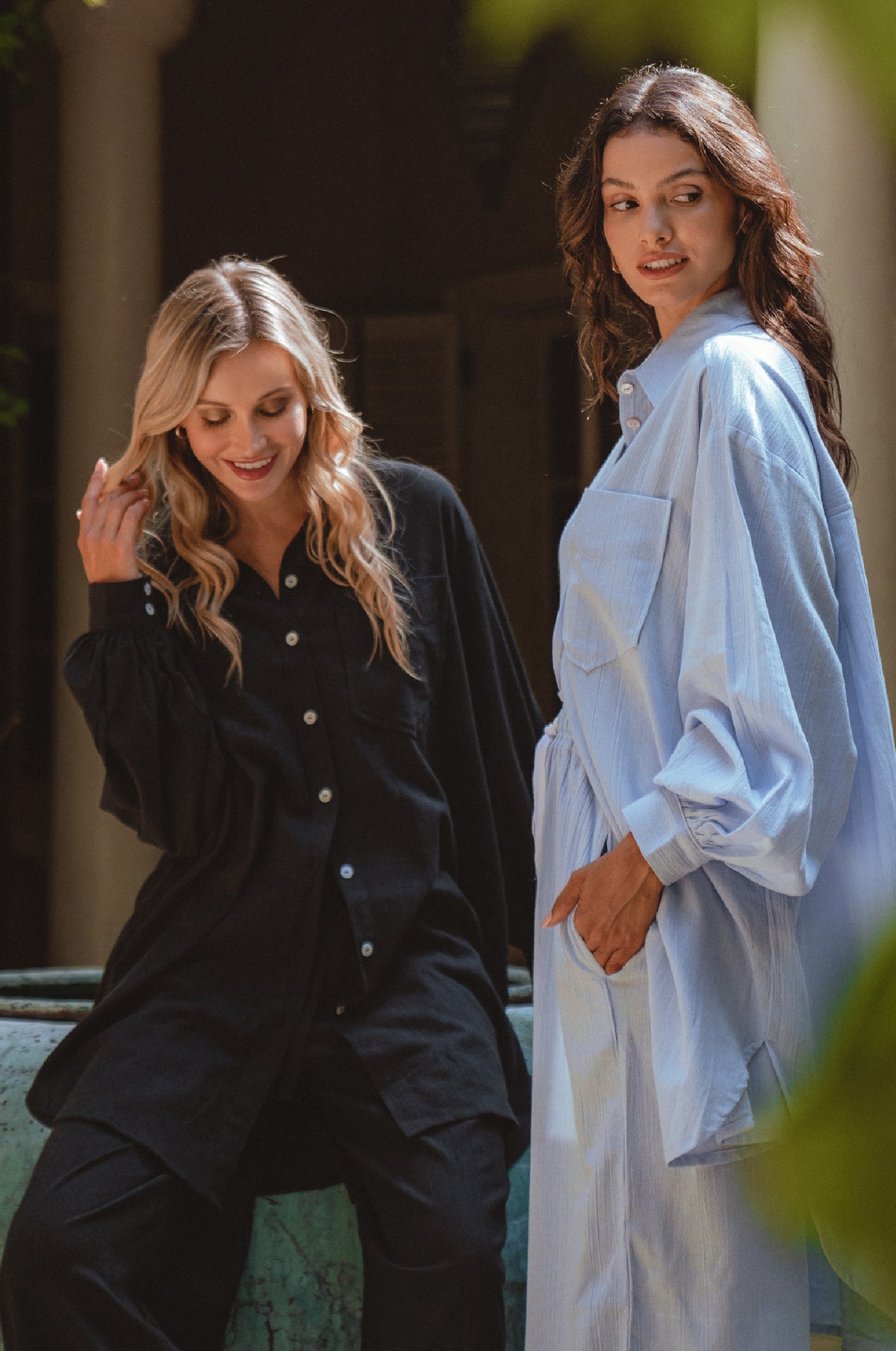 Calin Long Sleeve Oversized Shirt (Sale)