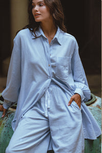 Calin Long Sleeve Oversized Shirt (Sale)