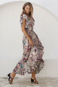 Carmen Wrap Maxi Dress (Sale)
