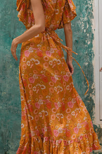 Carmen Wrap Maxi Dress (Sale)