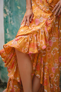 Carmen Wrap Maxi Dress (Sale)