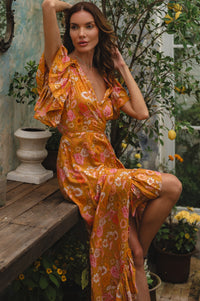 Carmen Wrap Maxi Dress (Sale)