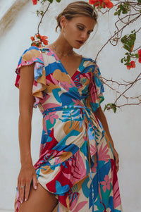 Carmen Wrap Maxi Dress (Sale)