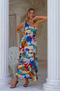 Cassandra One Shoulder Maxi Dress