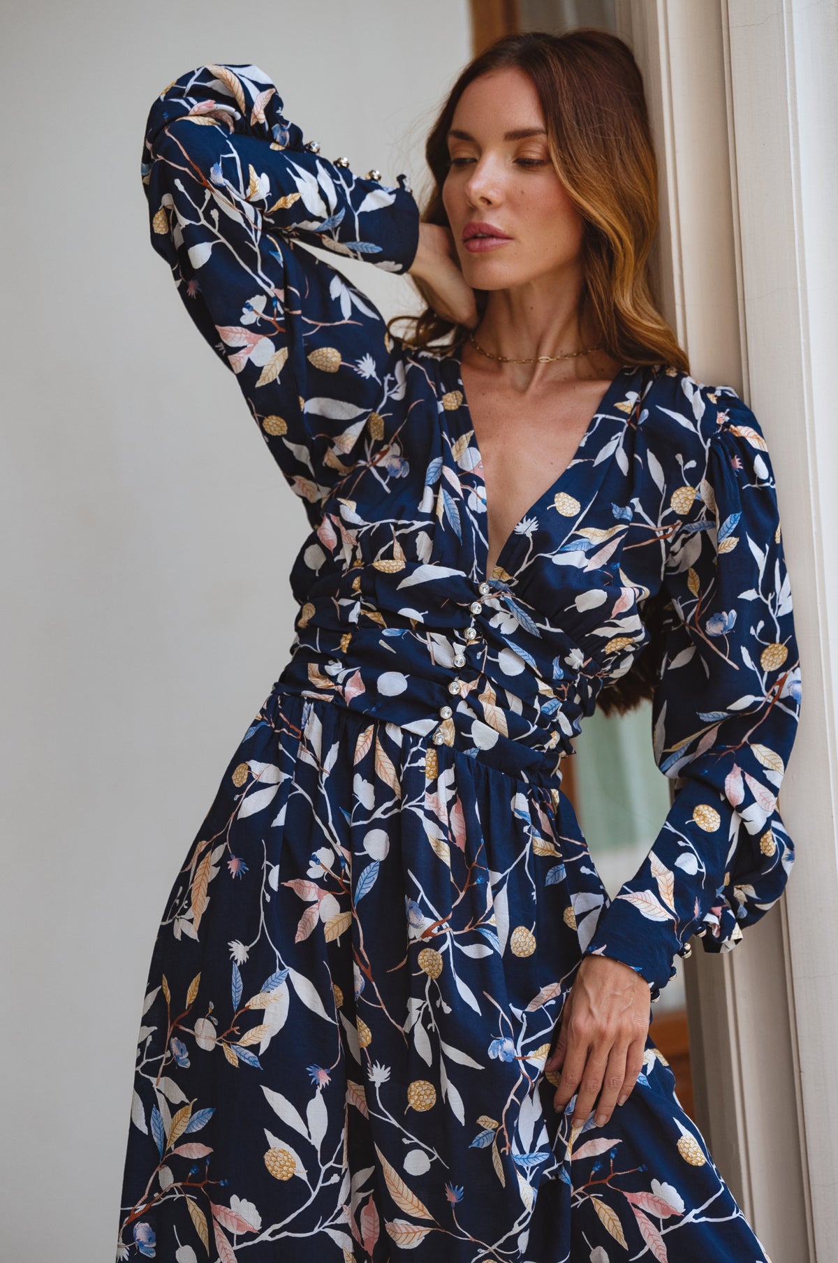 Elise Long Sleeve Maxi Dress (Sale)