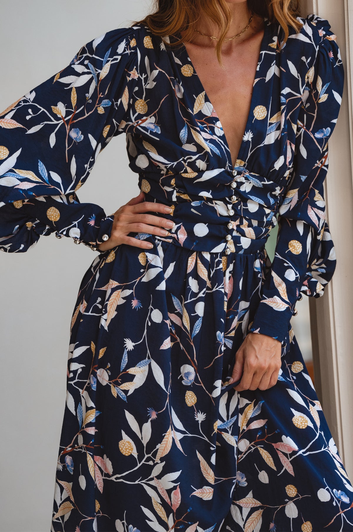 Elise Long Sleeve Maxi Dress (Sale)