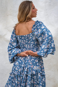 Floriana Long Sleeve Midi Dress