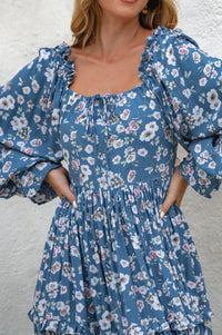 Floriana Long Sleeve Midi Dress