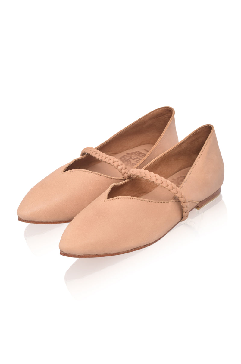 New Love Leather Ballet Flats (Sz. 7, 8.5, 9 & 9.5)