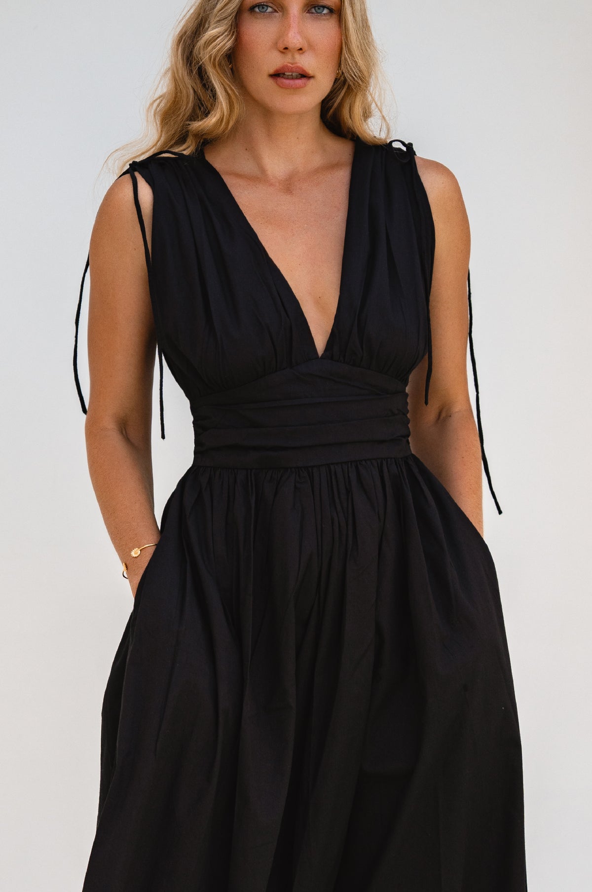 Rafina Goddess Cotton Maxi Dress