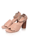 Sakura Block Heel Leather Sandals