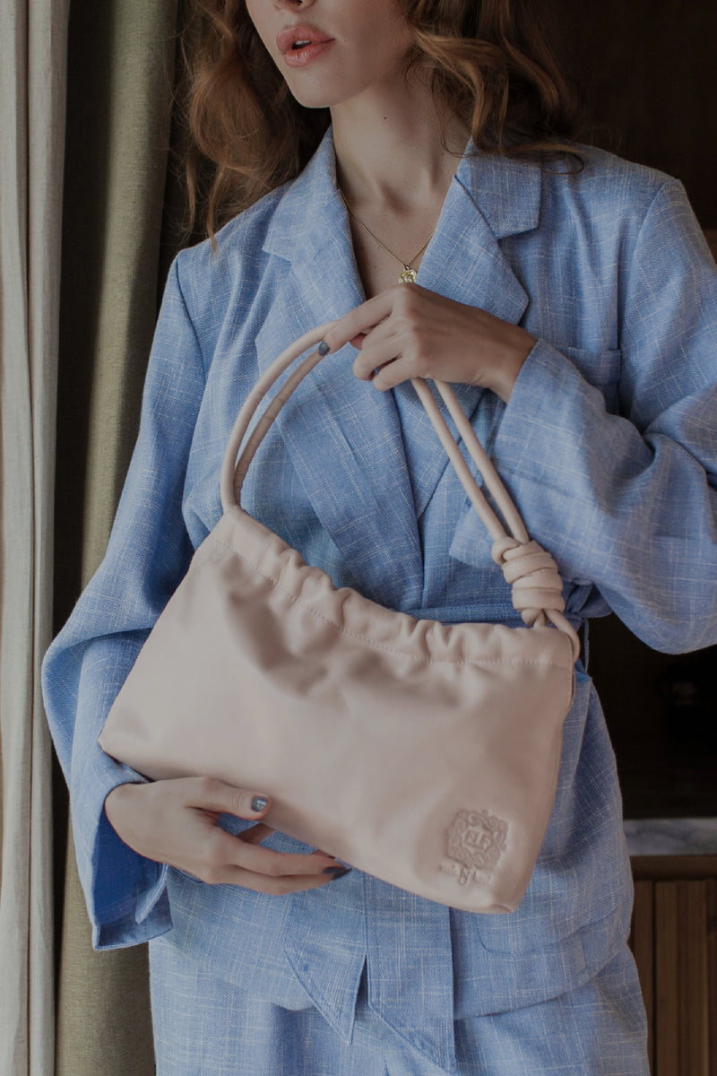 Ruched mini bag clearance