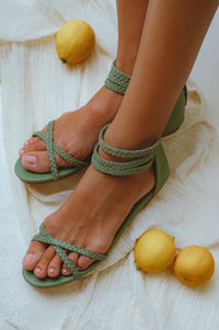 Calypso Thong Leather Sandals (Sz. 7, 7.5, 9 & 11)