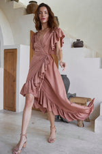 Carmen Wrap Maxi Dress (Sale)