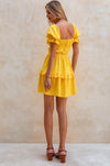 Chantelle Ruffled Linen Mini Dress
