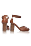 Flamingo Leather Heels (Sz. 6.5)