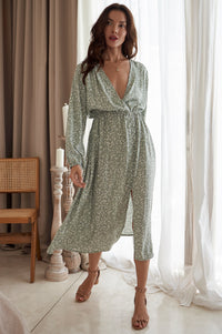 Greta Long Sleeve Midi Dress (Sale)