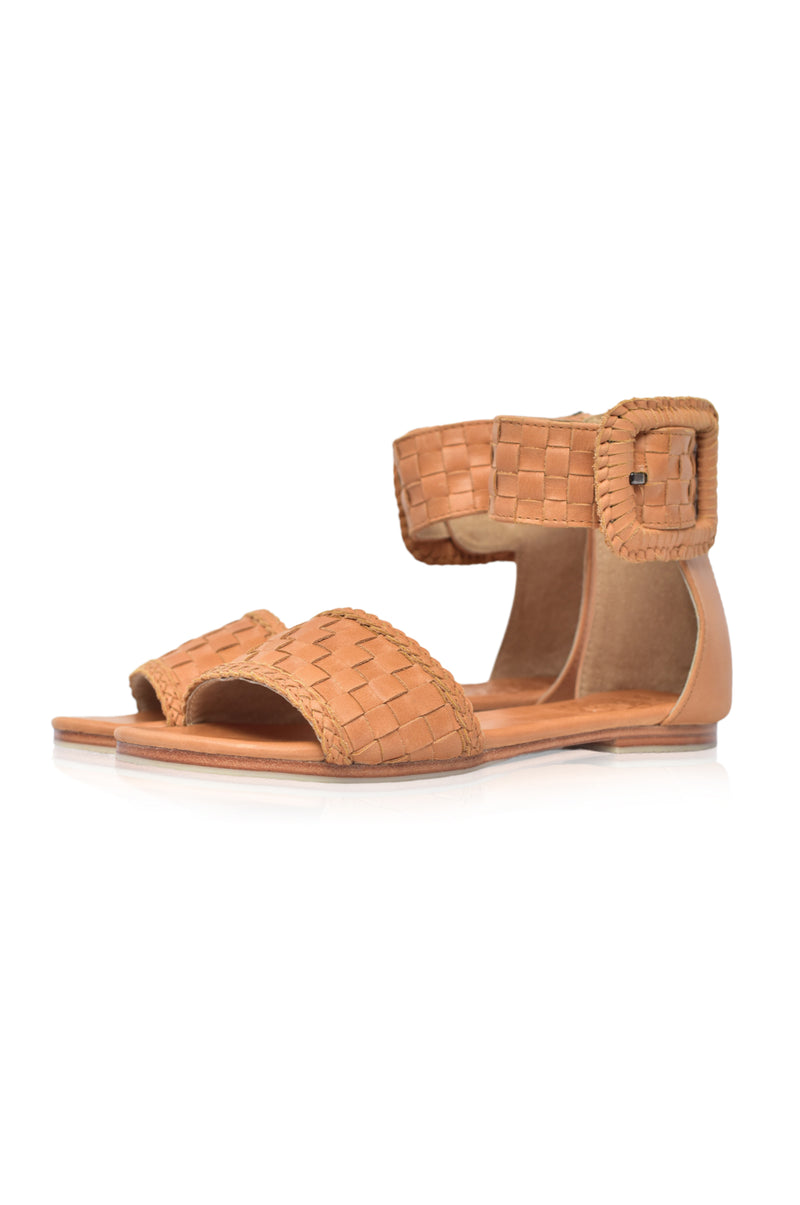 MADAGASCAR. Woven Leather Sandals ELF