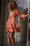 Shayla Ruffle Wrap Mini Dress (Sale)