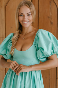 Strawberry Fields Puff Sleeve Mini (Sale)