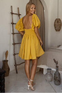 Strawberry Fields Puff Sleeve Mini (Sale)