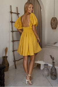 Strawberry Fields Puff Sleeve Mini (Sale)