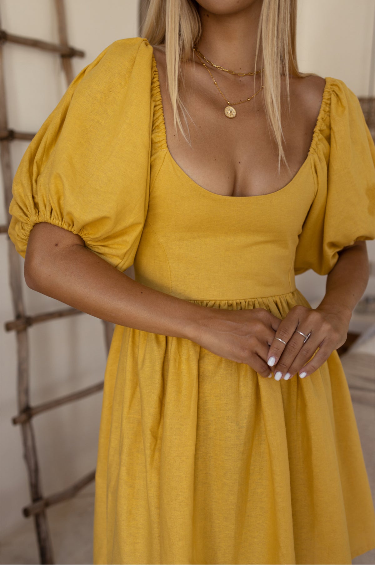 Strawberry Fields Puff Sleeve Mini (Sale)