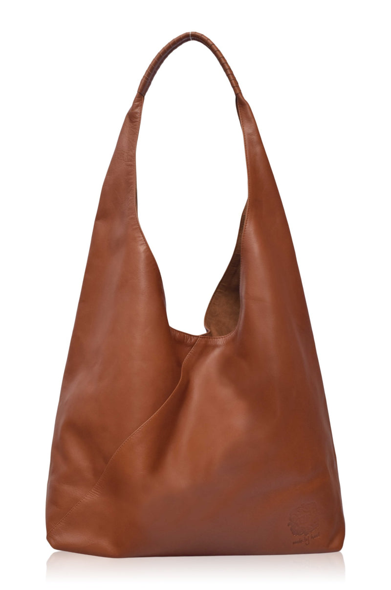 Luxe E/W leather tote