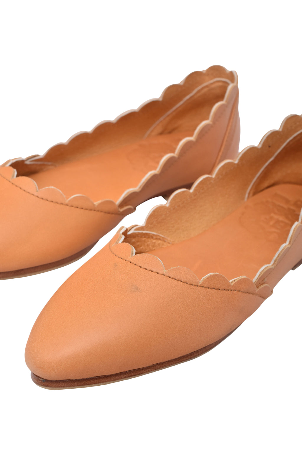 Valentina Leather Ballet Flats (*Sz. 5.5)
