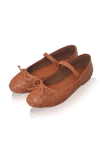 Marisol Woven Leather Ballet Flats