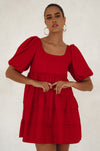 Andrea Babydoll Cotton Mini Dress
