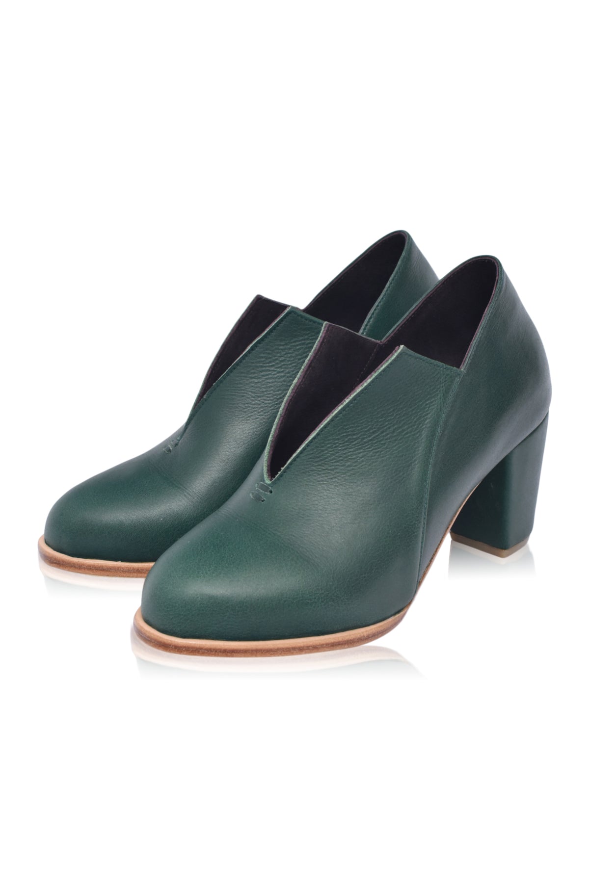 Ange Leather Heel Booties (Sz. 7.5)