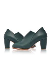 Ange Leather Heel Booties (Sz. 7.5)