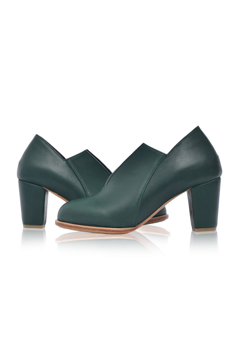 Ange Leather Heel Booties (Sz. 7.5)