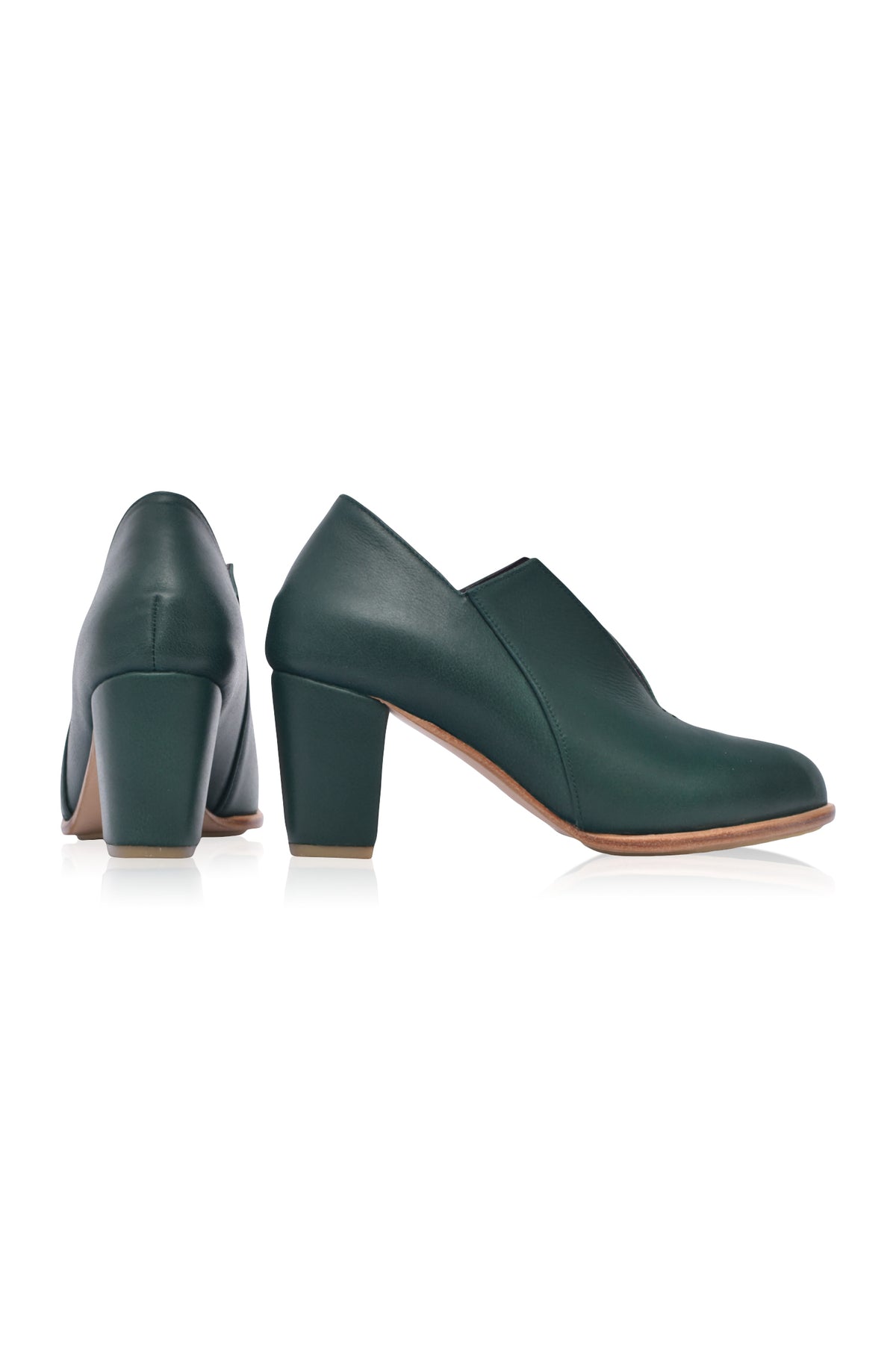 Ange Leather Heel Booties (Sz. 7.5)