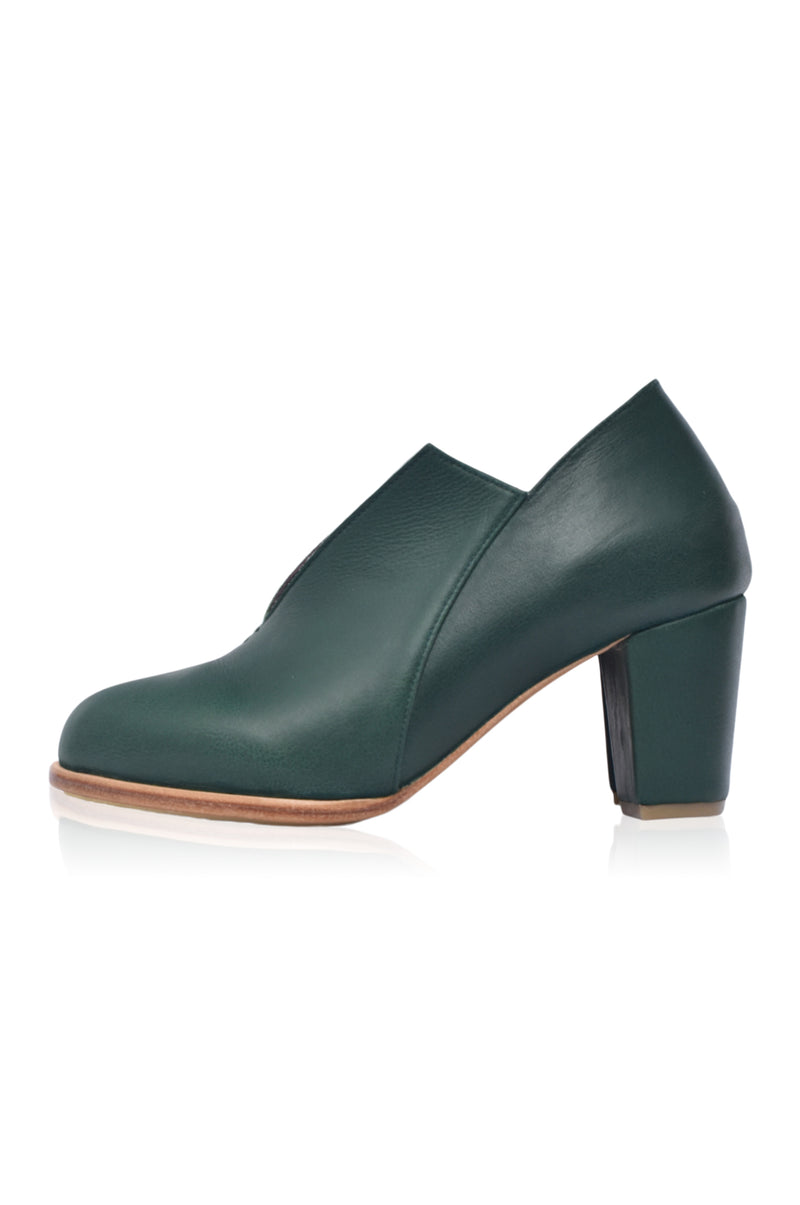 Ange Leather Heel Booties (Sz. 7.5)