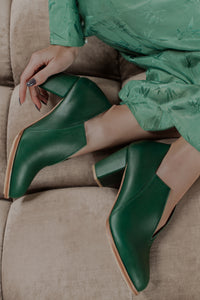 Ange Leather Heel Booties (Sz. 7.5)