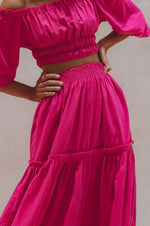 Annabelle Boho Linen Maxi Skirt