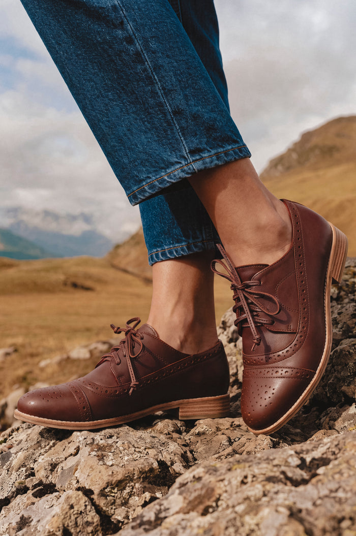 Aspen Brogue Leather Oxfords