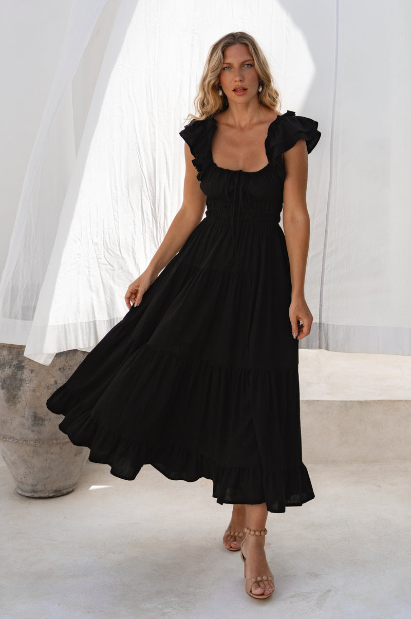 Aura Ruffled Maxi Dress