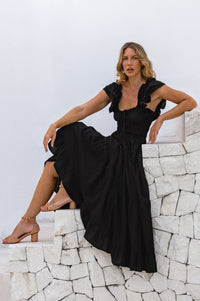 Aura Ruffled Maxi Dress