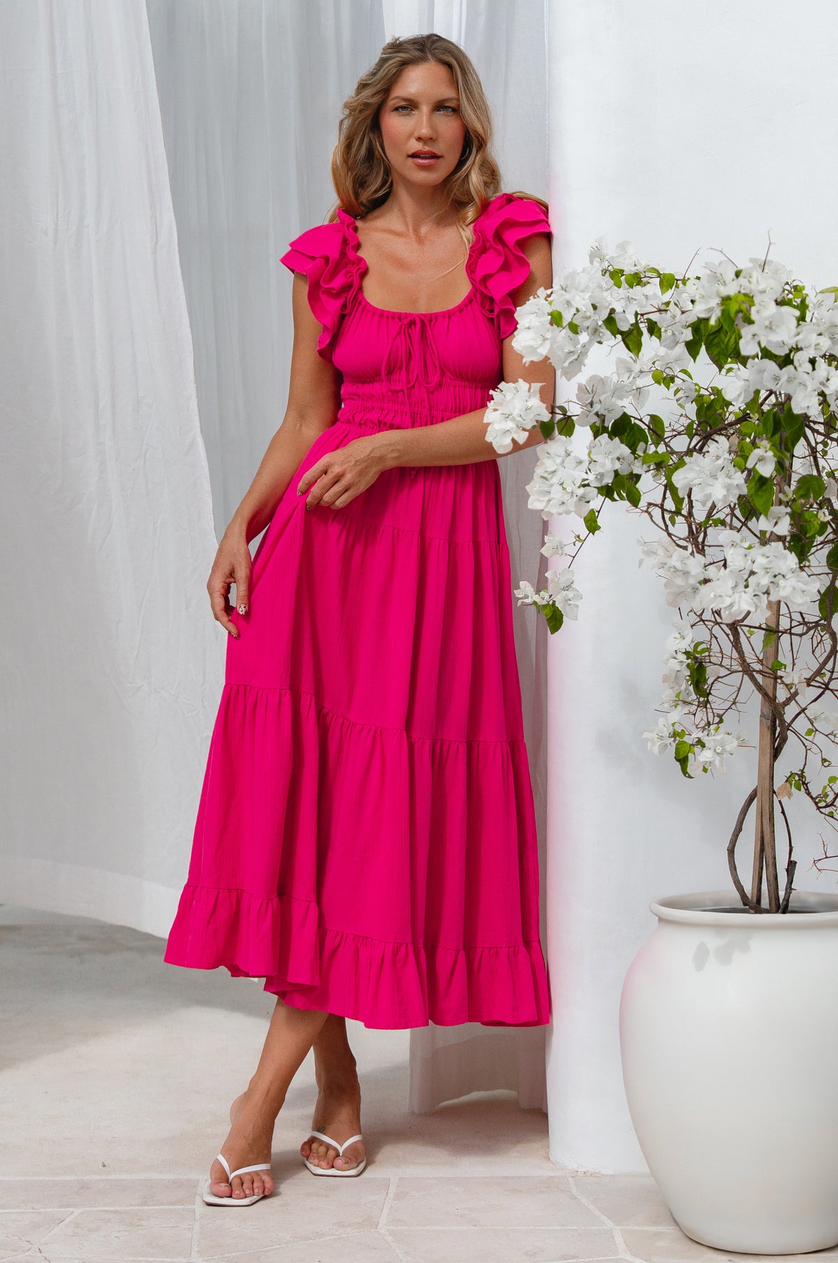 Aura Ruffled Maxi Dress