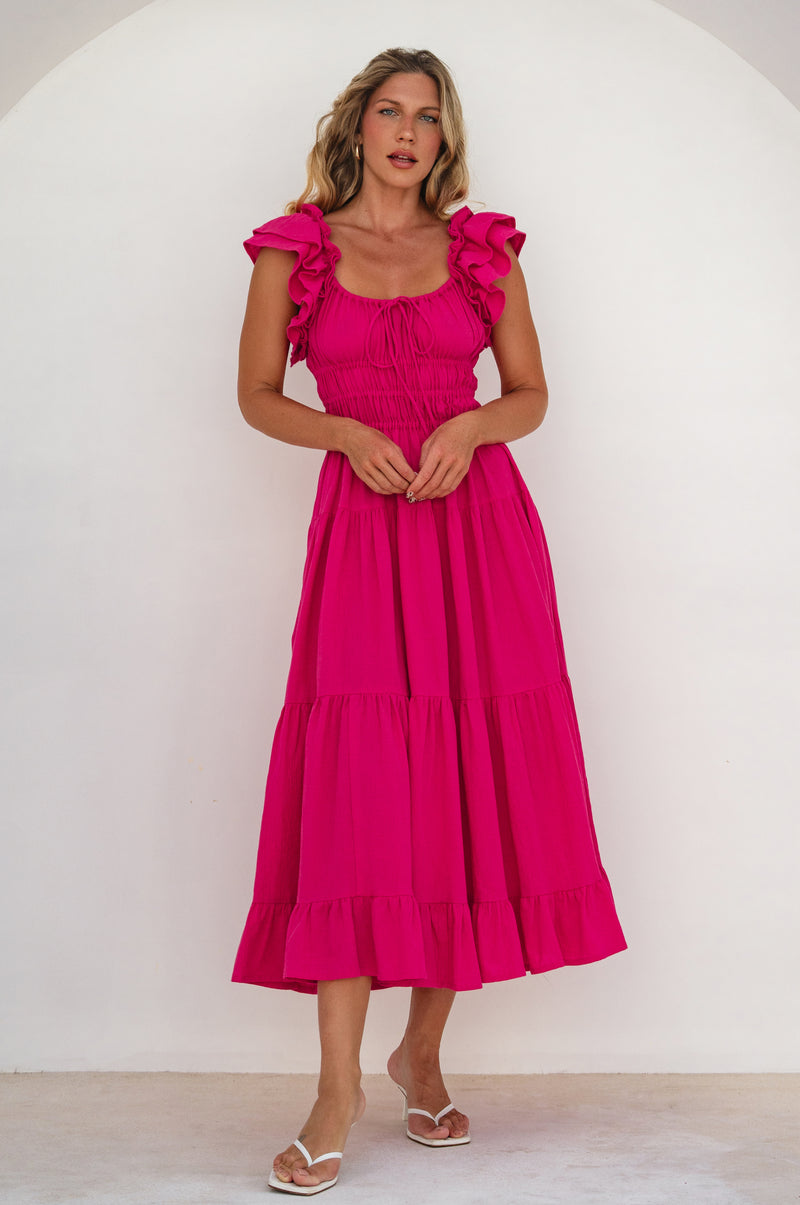 Aura Ruffled Maxi Dress