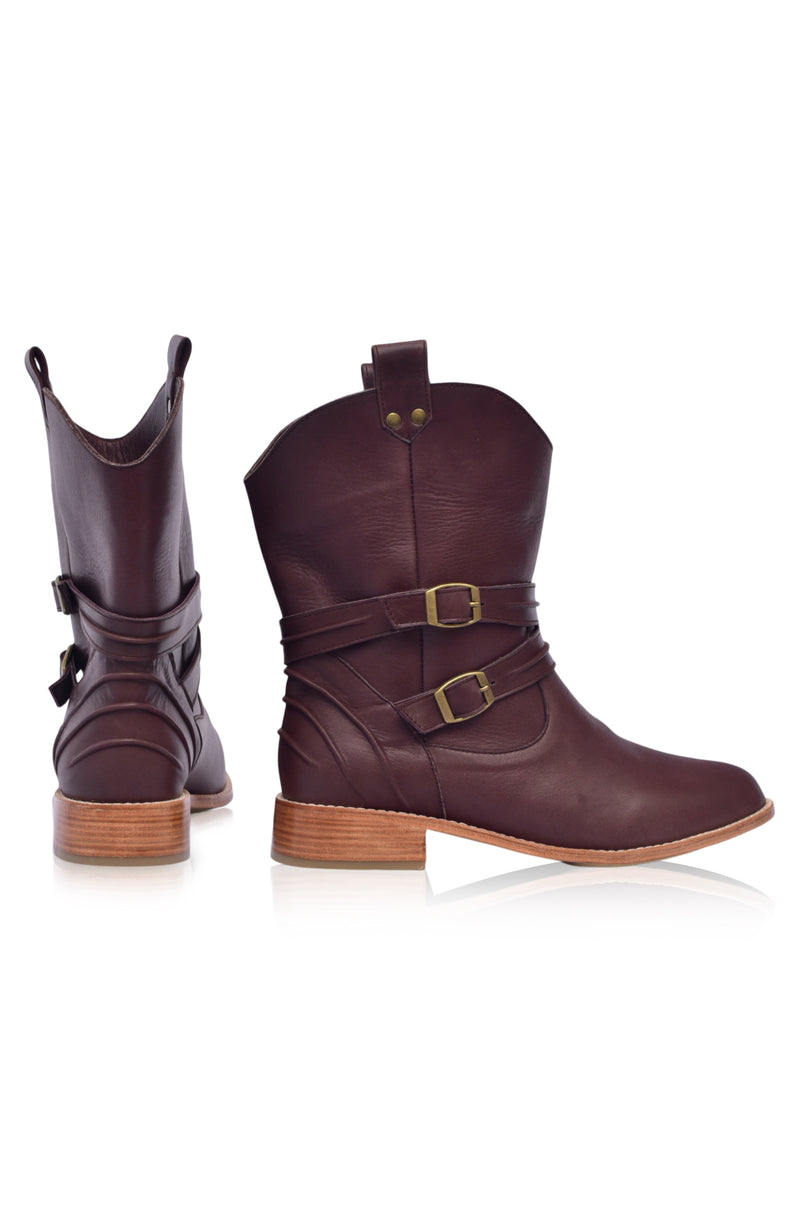 Barcelona Leather Boots (Sz. 7 & 9)