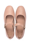 Belle Rose Round Toe Leather Flats