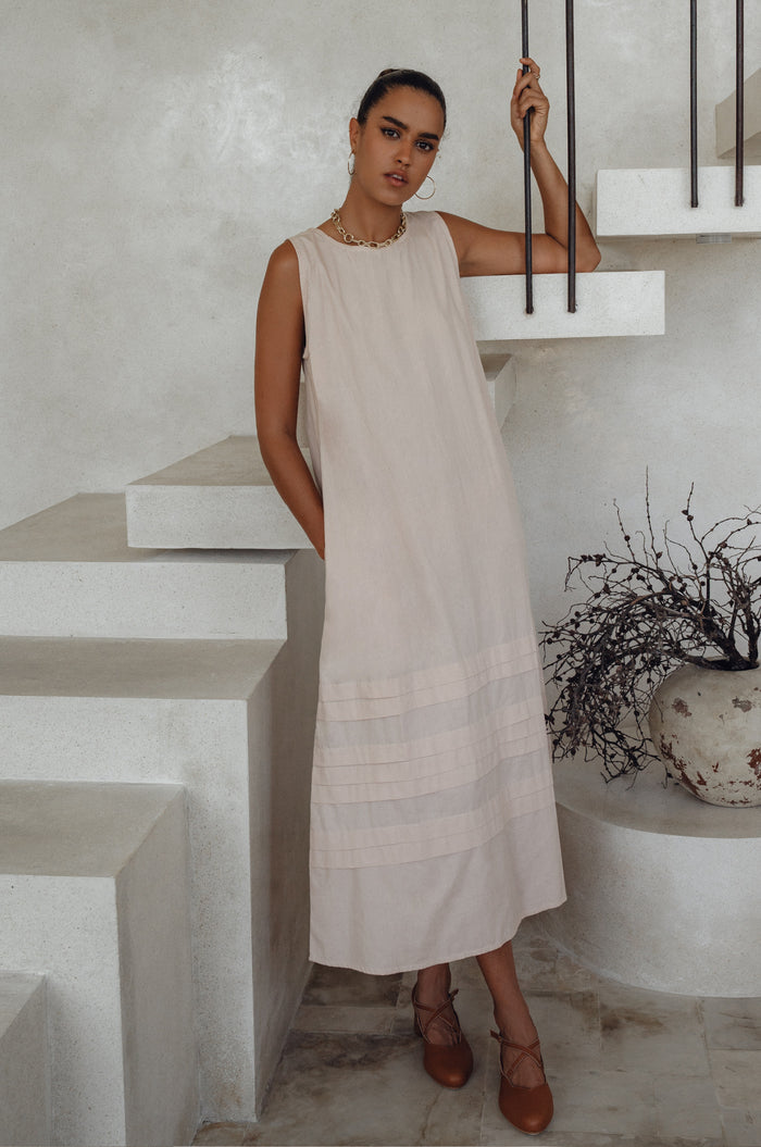 Beloved Cara Slip on Cotton Maxi Dress (Sale)
