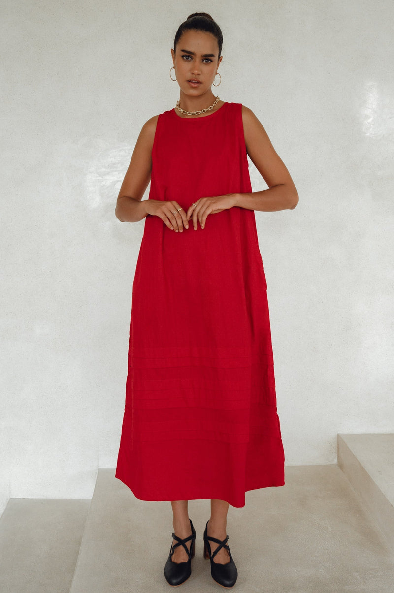 Beloved Cara Slip on Cotton Maxi Dress (Sale)
